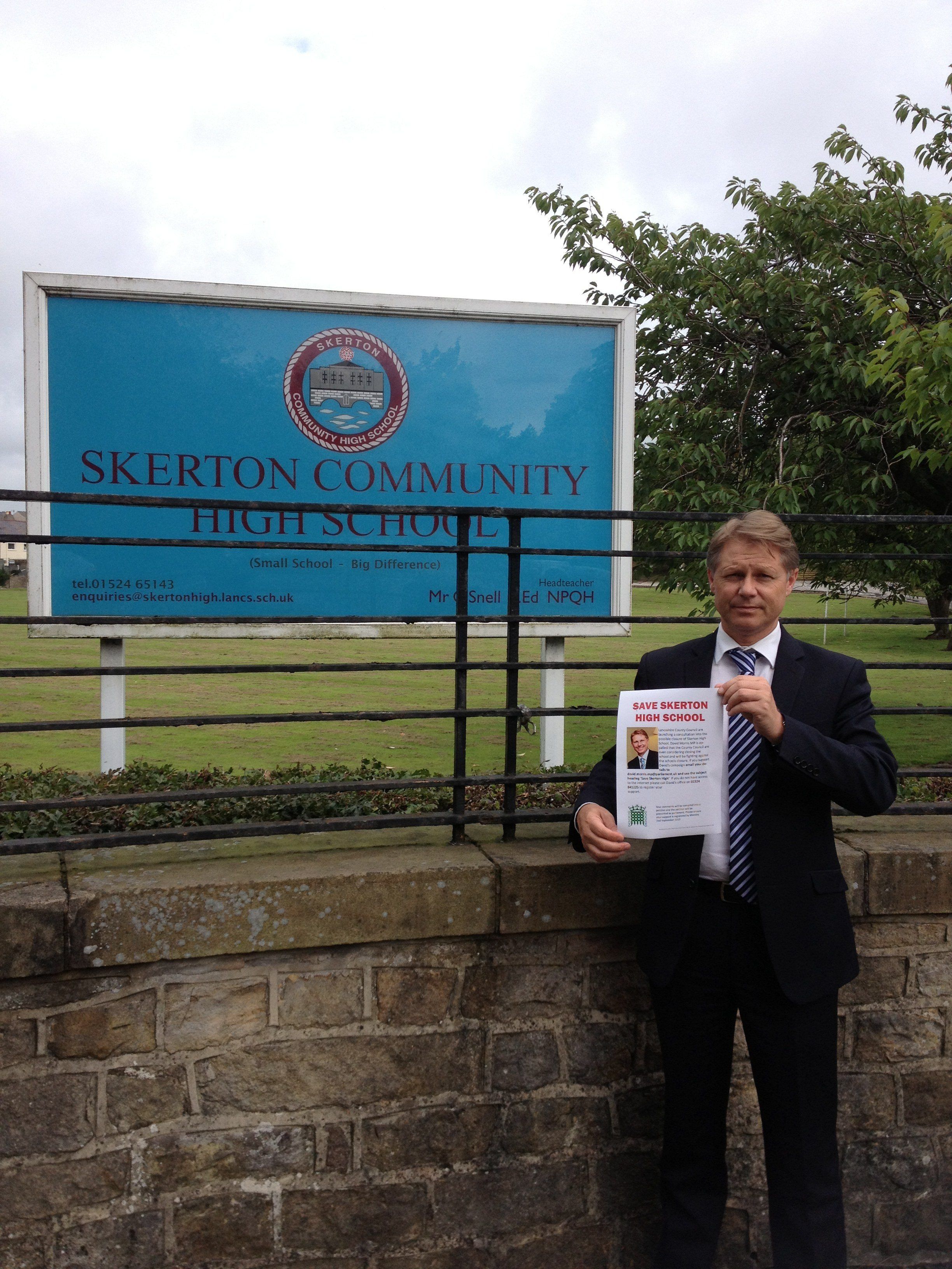 David Disappointed by Skerton Closure David Morris MP