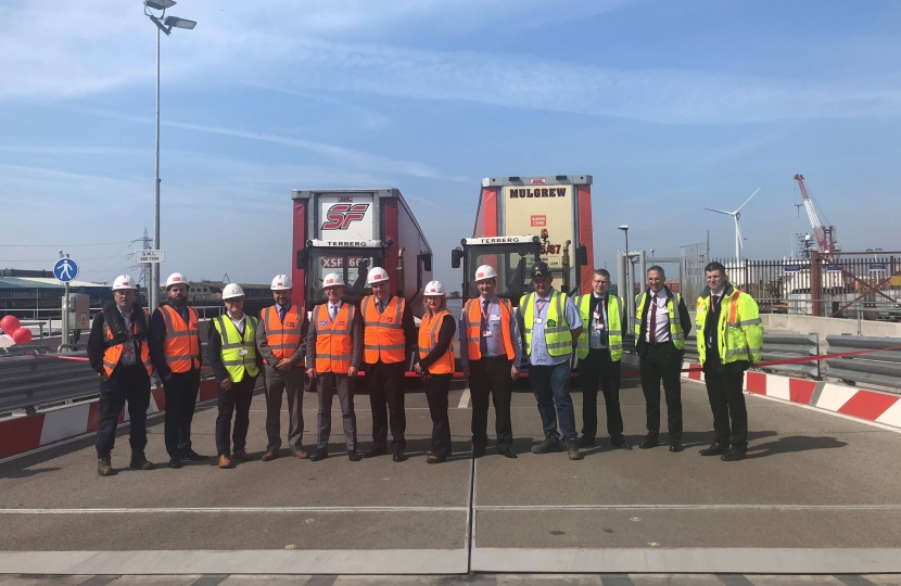 David Morris MP with the team at Heysham Port 