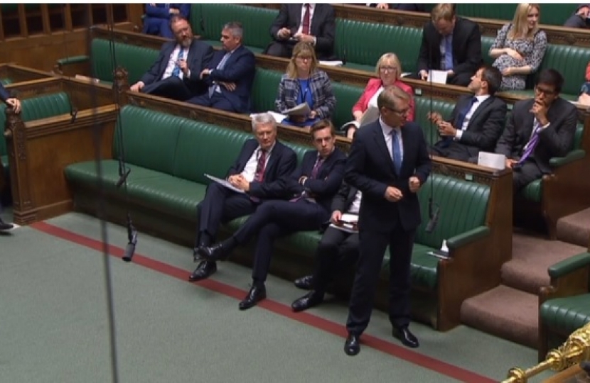 David Morris MP in the chamber 