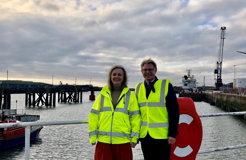 David Morris MP with Liz Truss 