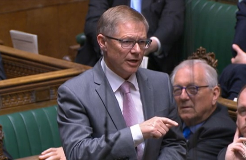 David Morris MP in the Chamber of the House of Commons 