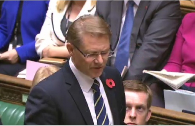 David Morris MP in the chamber 