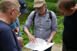 David with members of the Canal and River Trust at the Northern Reaches 