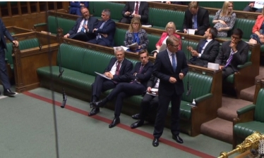 David Morris MP in the chamber 