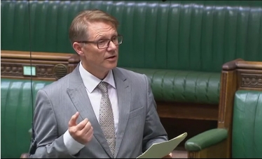 David Morris MP in the chamber 