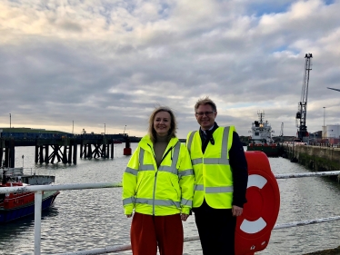 David Morris MP with Liz Truss 