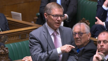 David Morris MP in the Chamber of the House of Commons 