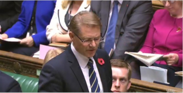 David Morris MP in the chamber 